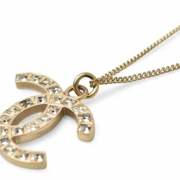 CHANEL Gold Logo Necklace - Picture 4 of 7